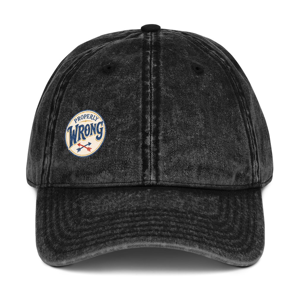 Properly Wrong, Workshop Collection - Cotton Twill Cap